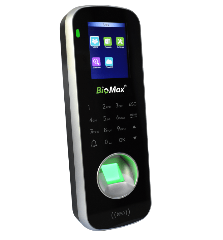 Biomax Sleek Fingerprint Time Attendance & Access Control System